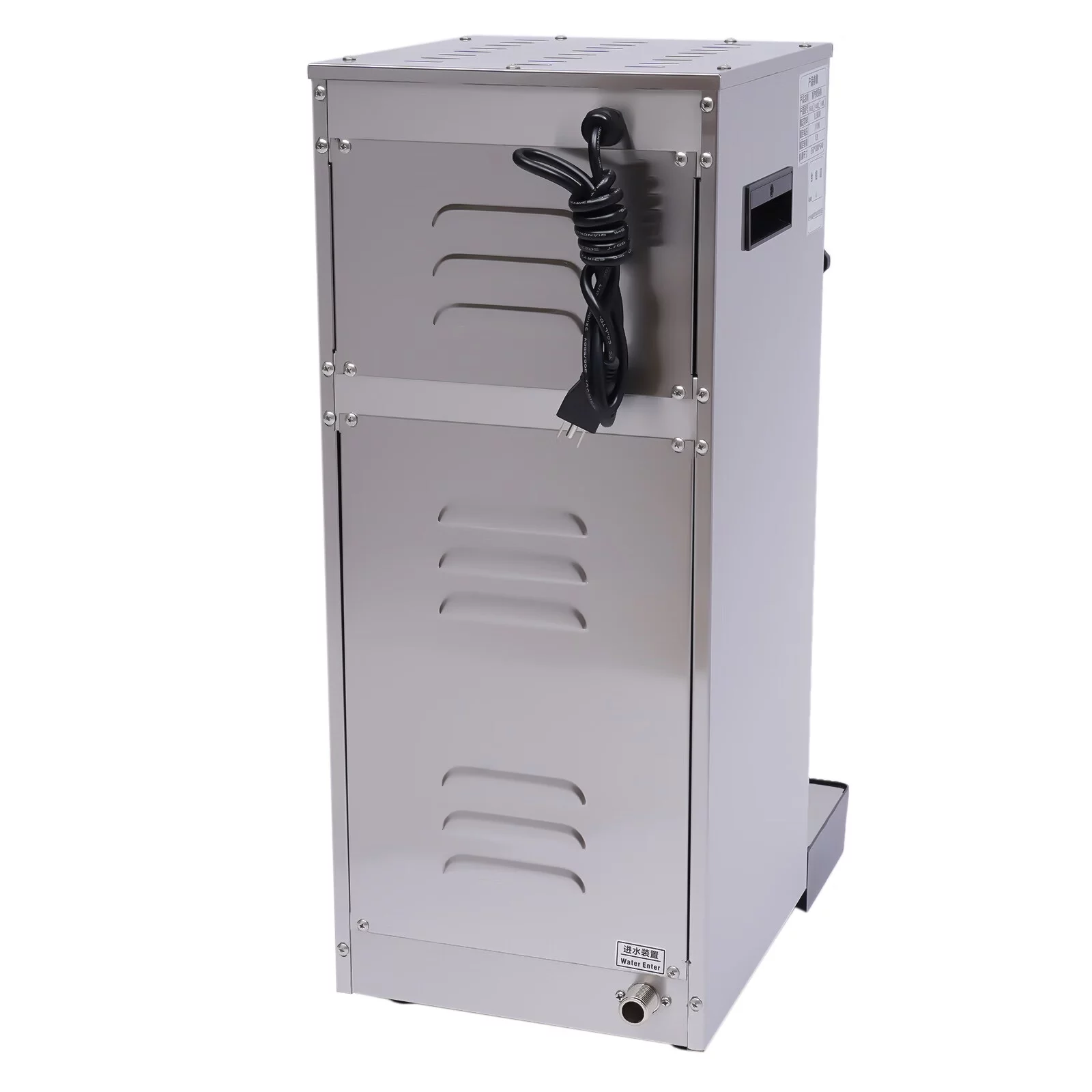 Anqidi 12L 4-in-1 Commercial Steam Water Boiling Machine Cafe Foam Maker Milk Frother Coffee Milk Espresso 2300W 110V