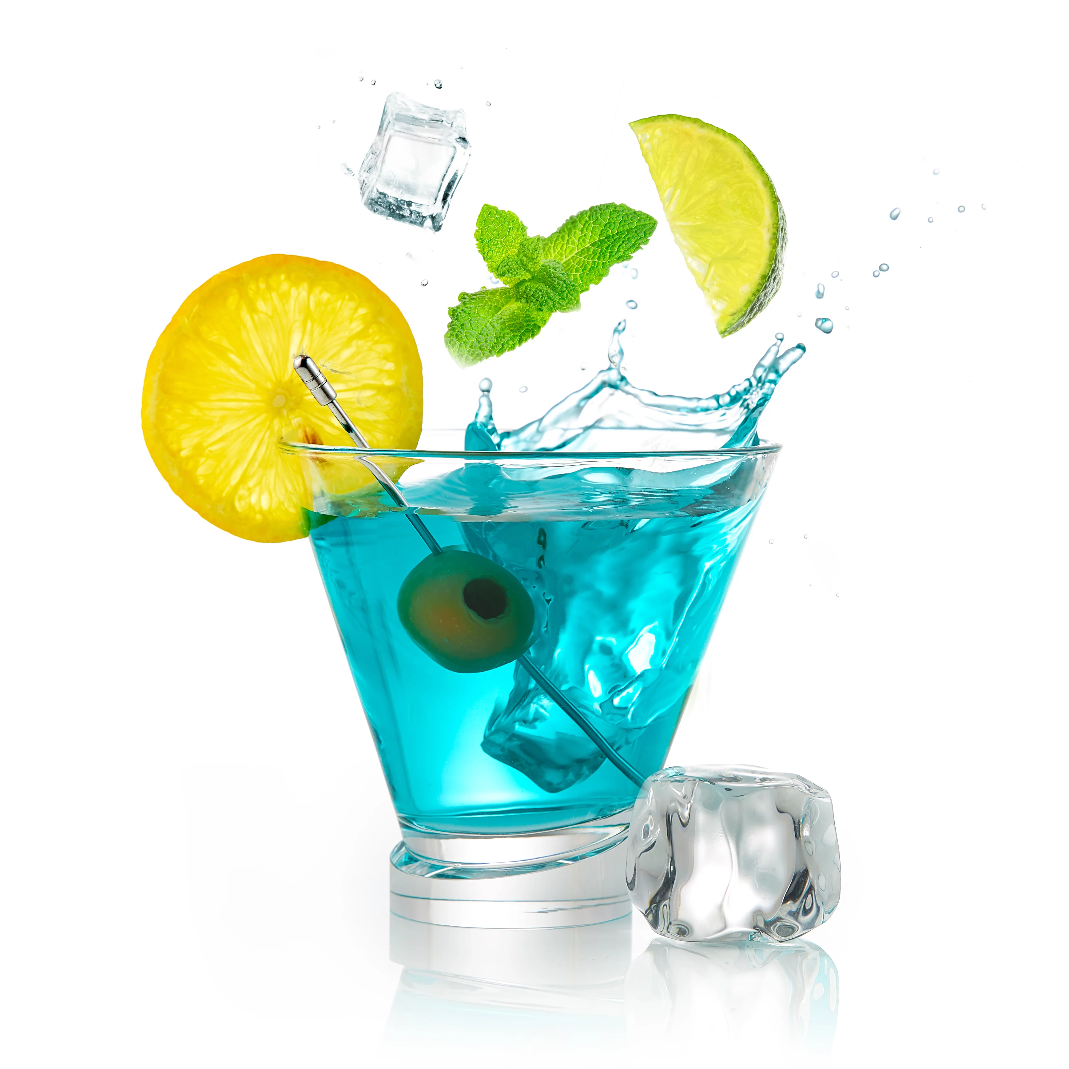 JoyJolt Award Winning Aqua Vitae Round Martini Glasses (Set of 2)