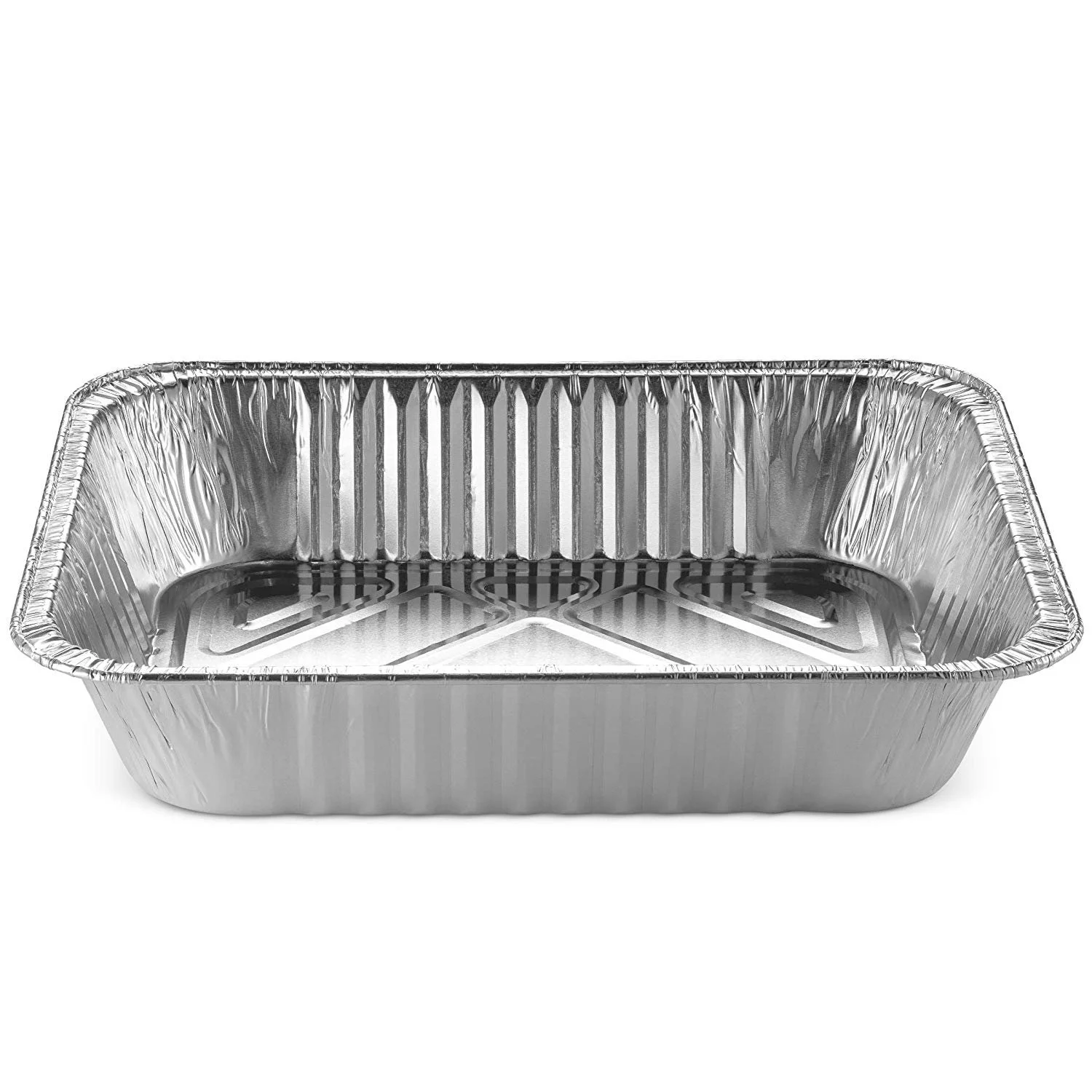 NYHI Aluminum Foil Pans With Lids, Baking Aluminum Pans, Durable Disposable Oven Buffet Trays Food Containers for Catering Grill Drip Grease Tray Half-Size Deep Steam, 9