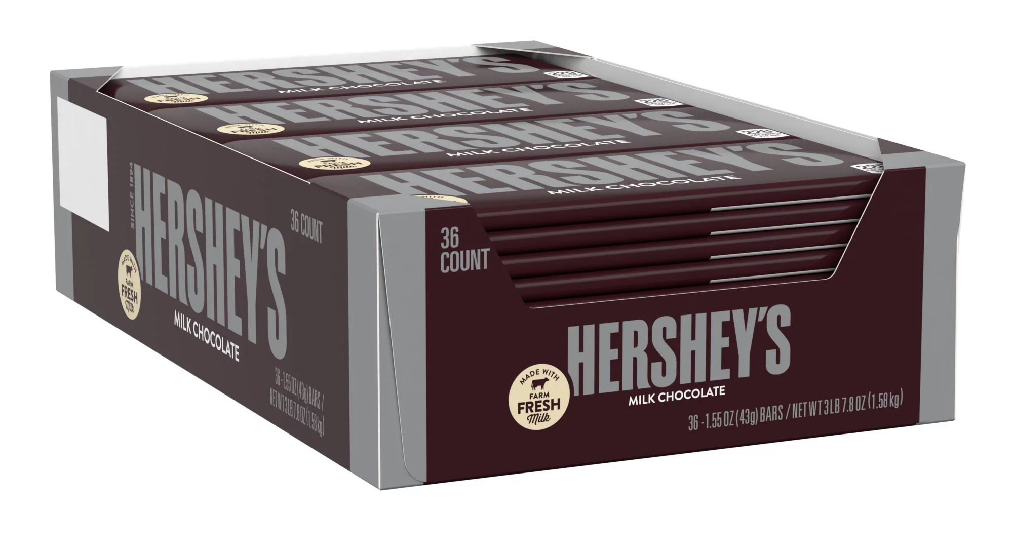 Hershey's Milk Chocolate Bars 36 count.