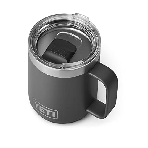 YETI Rambler 10 oz Stackable Mug, Vacuum Insulated, Stainless Steel with MagSlider Lid, Stainless