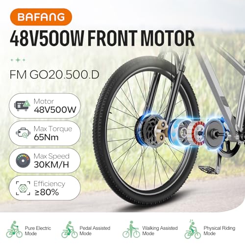 BAFANG 48V 500W Front Hub Motor - Ebike Conversion Kit for 20