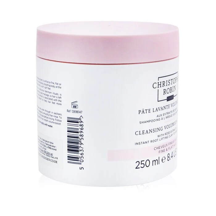 Christophe Robin Cleansing Volumising Paste with Rose Extracts (Instant Root Lifting Clay to Foam Shampoo) - Fine & Flat Hair 250ml/8.4oz