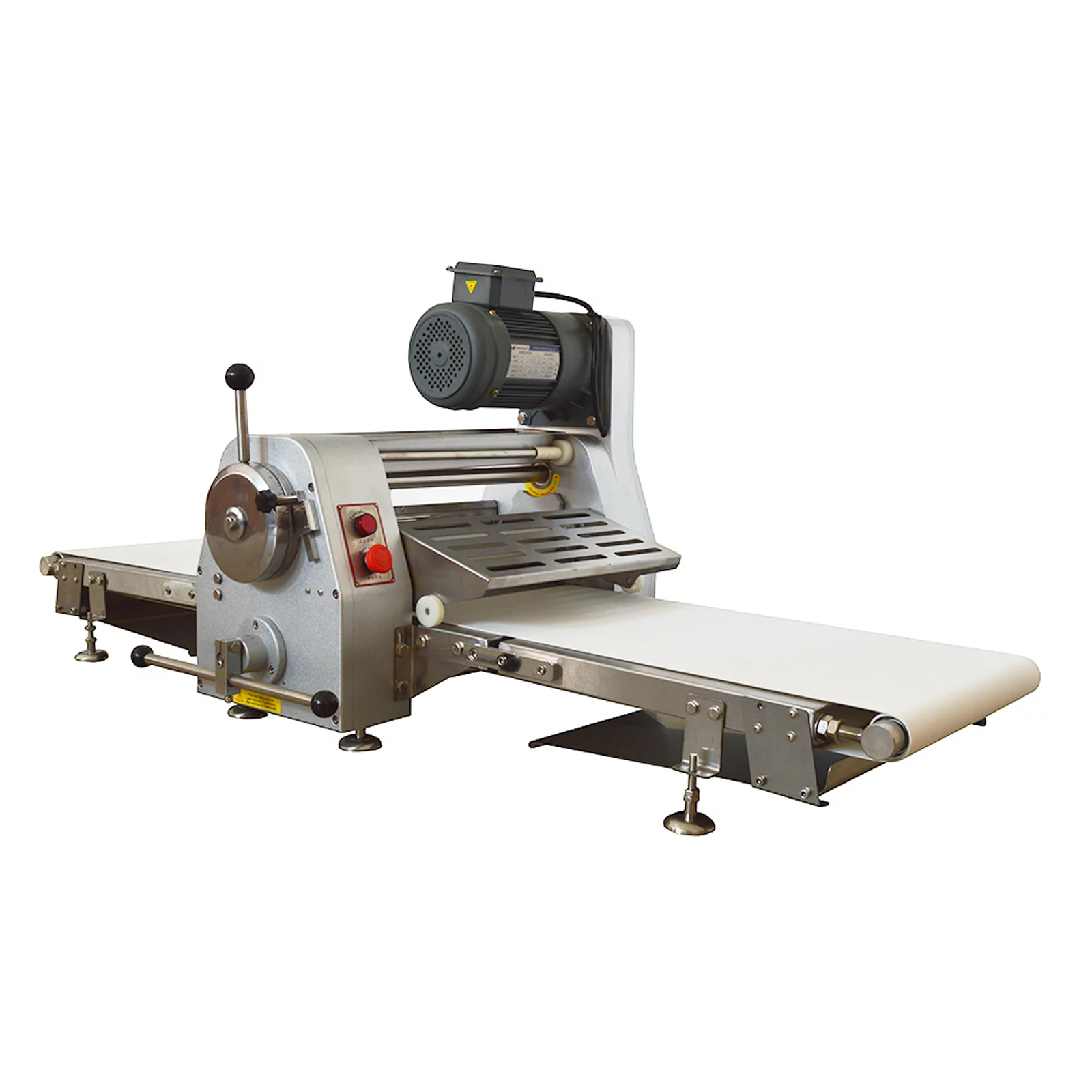 INTBUYING Commercial Dough Sheeter Electric Table Top Folding Pastry Machine 500mm