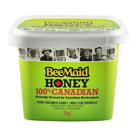 Bee Maid Creamed Honey - 2kg, 2 Kilograms/4.4 Pounds