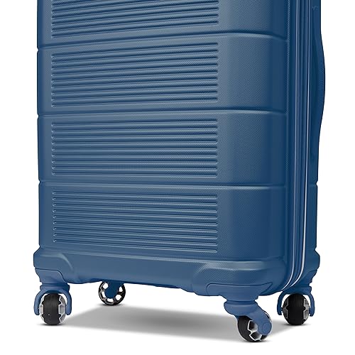 American Tourister Stratum 2.0 Expandable Hardside Luggage with Spinner Wheels, Purple Haze, Carry-on