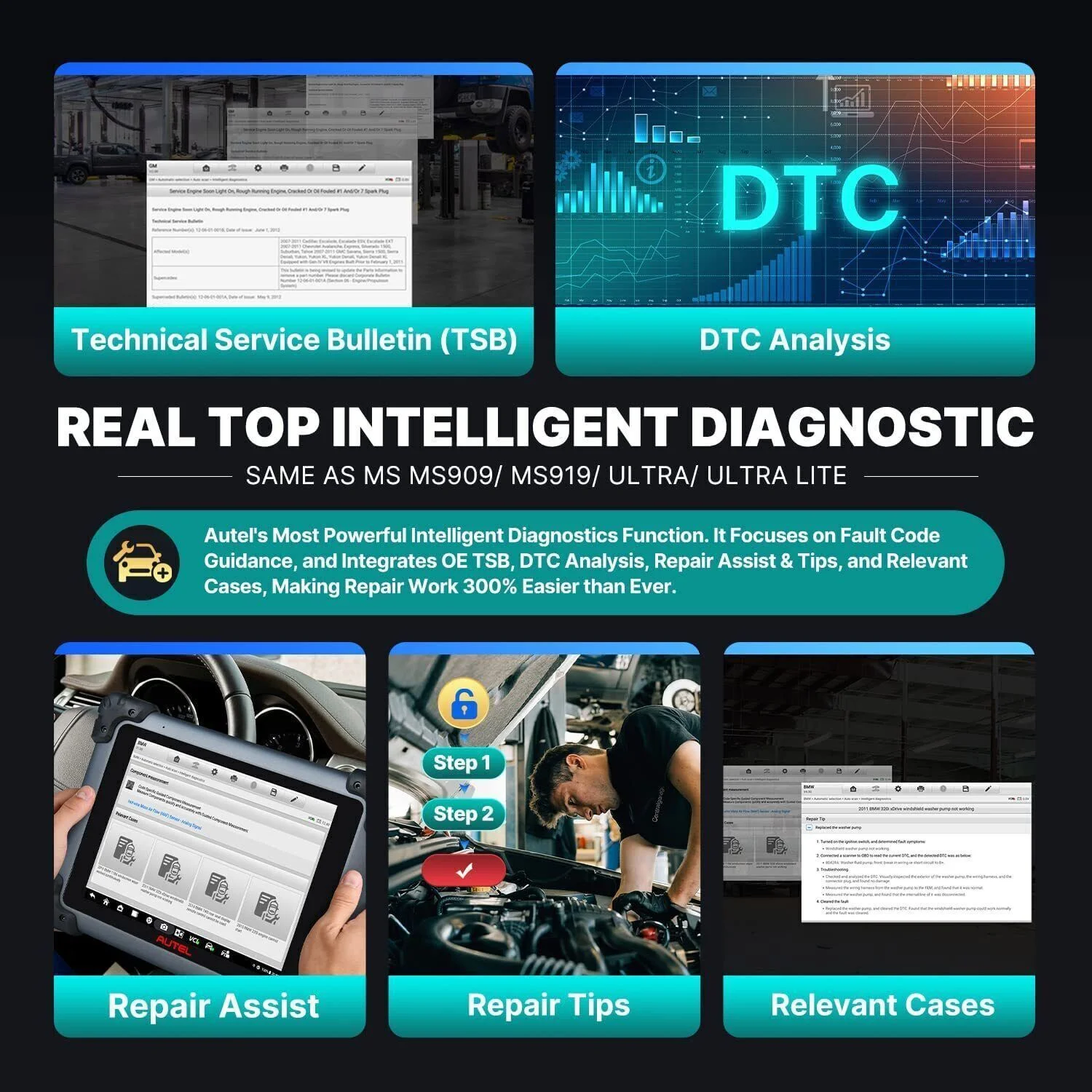 Autel Scanner Maxisys Elite II Pro Car Diagnostic Scan Tool, Intelligent Diagnostic 2.0 J2534 ECU Programming & Coding, 38 Services, CAN FD & DoIP, 2 Year Free Update