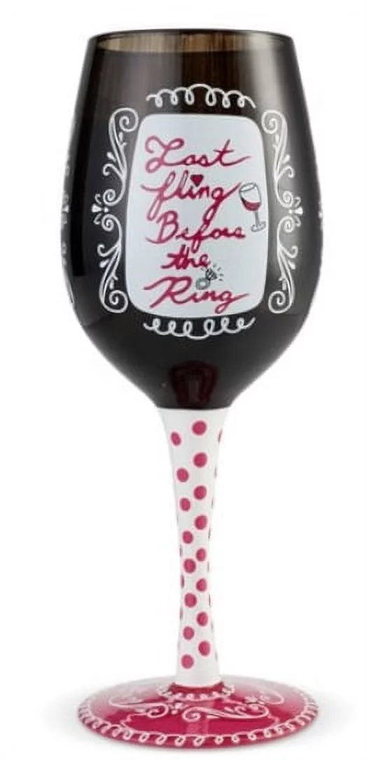 Lolita Glassware Bachelorette Wine Glass #6002807