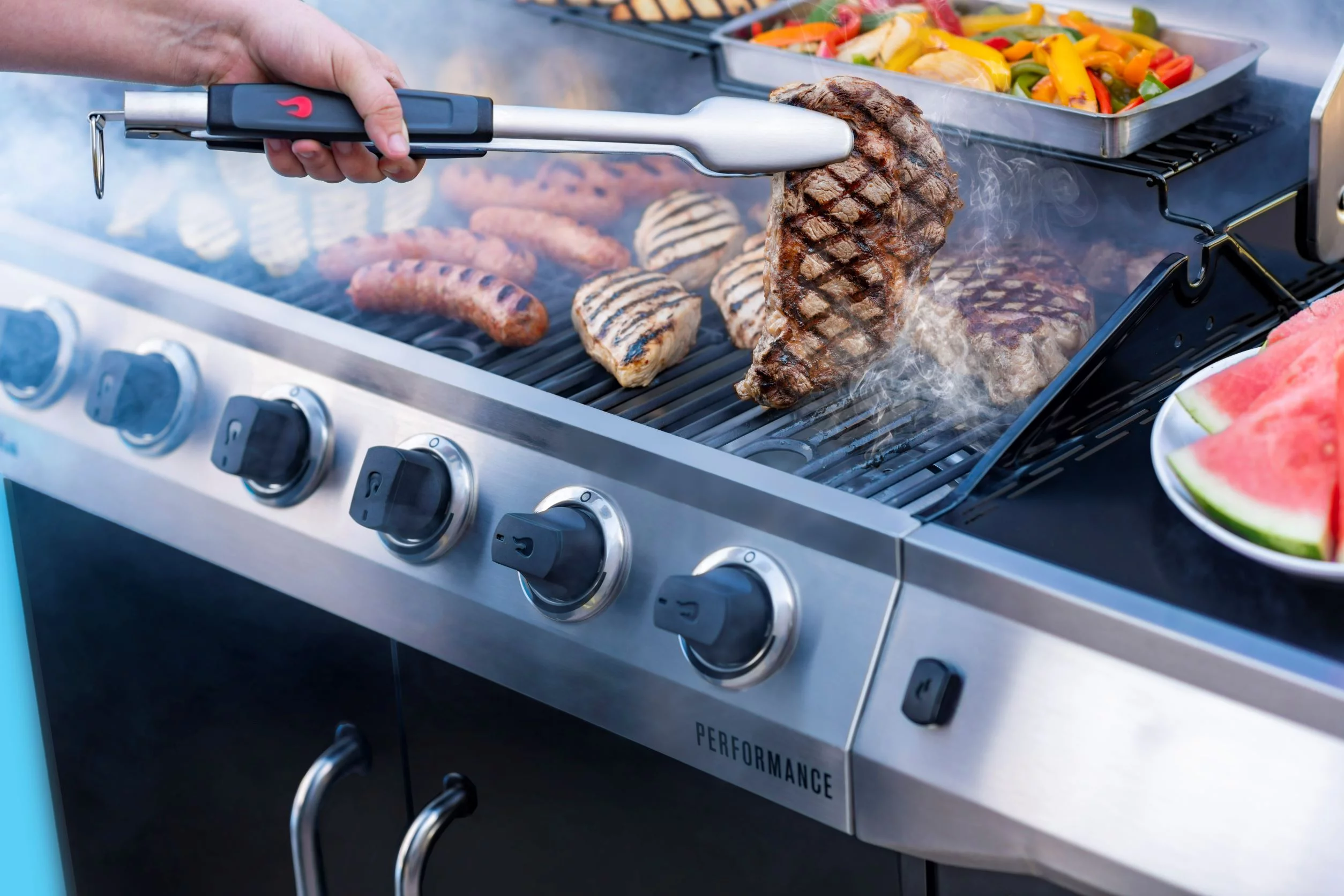 Char-Broil 2-Piece Deluxe Grilling Tool Set, Spatula & Tongs, Stainless Steel