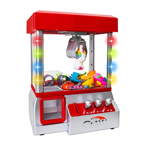 Bundaloo Claw Machine Arcade Game with Sound, Cool Fun Mini Candy Grabber Prize Dispenser Vending Toy for Kids, Boys & Girls