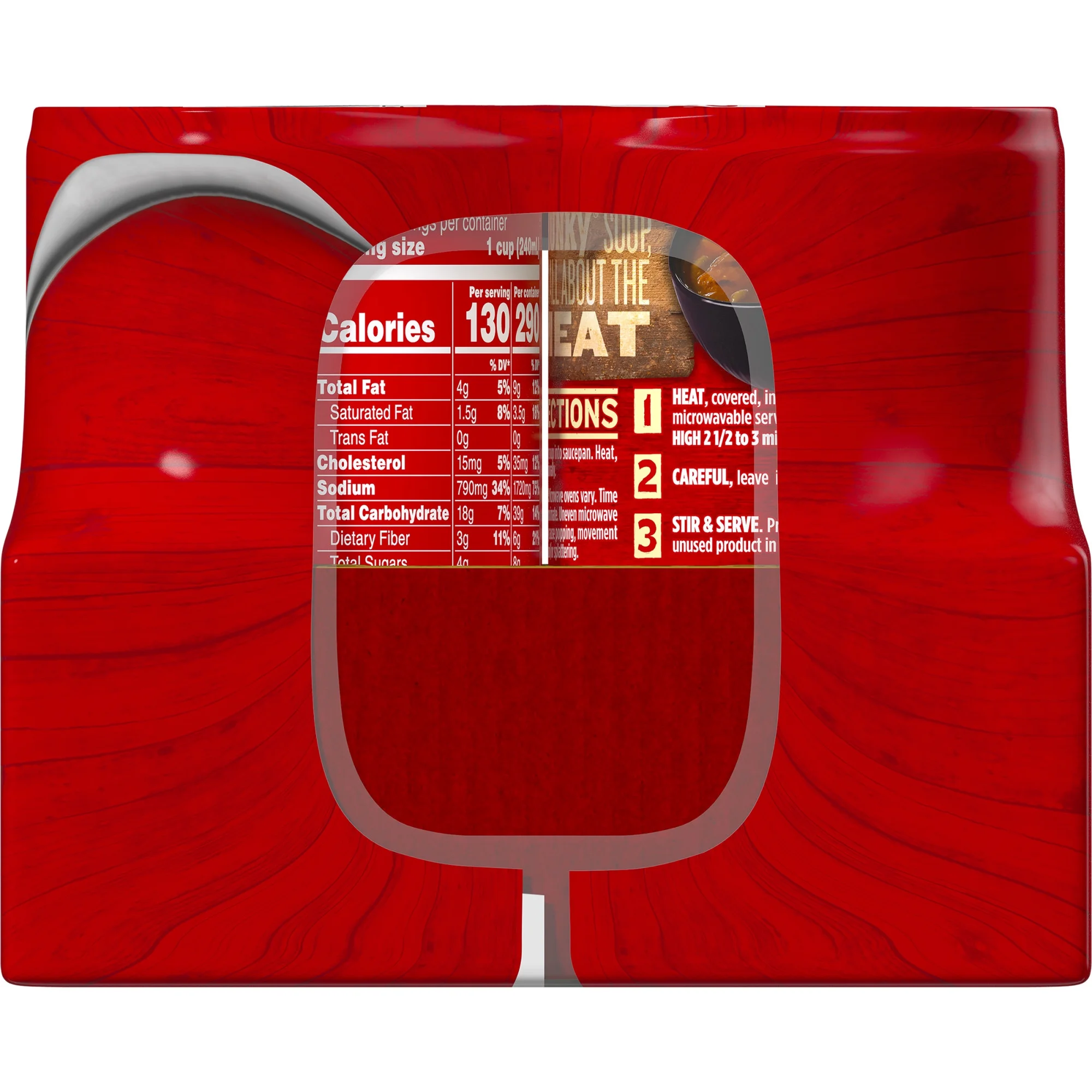 6 Pack Campbell’s Chunky Country Vegetable Beef Soup, 18.8 oz Can