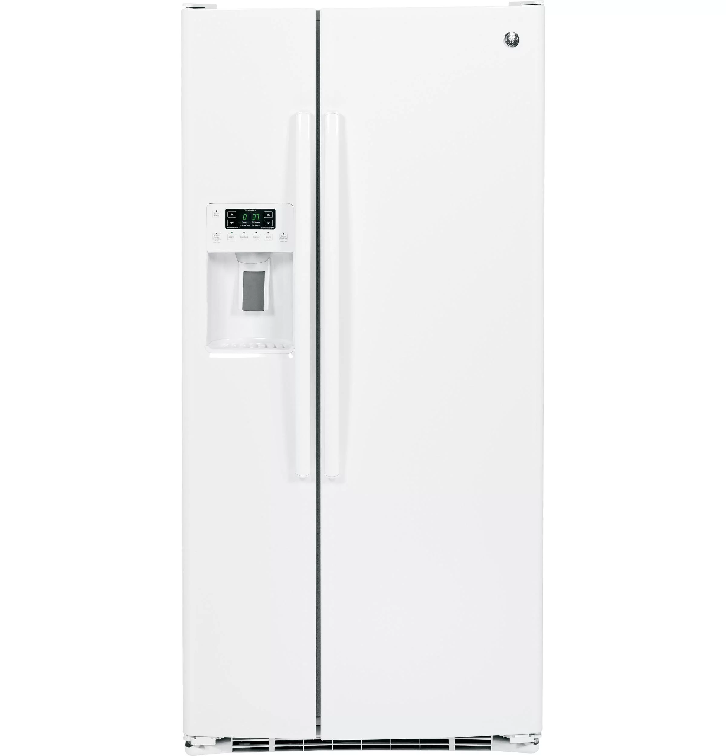 GE Appliances GSS23GGKWW 33 Inch Freestanding Side by Side Refrigerator White