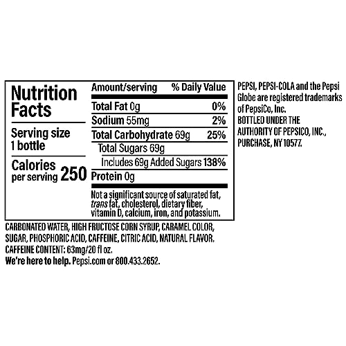 Pepsi Cola Soda Pop, Wild Cherry, 2 Liter Bottle