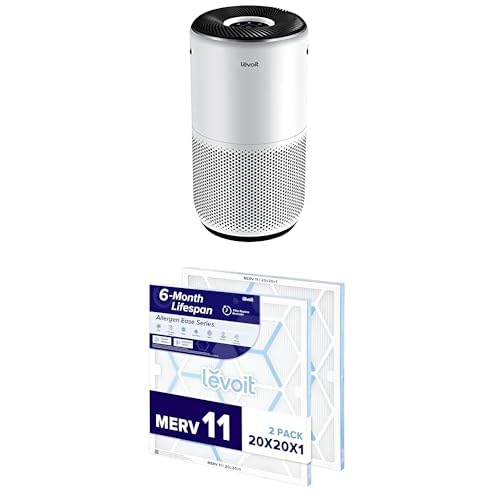 LEVOIT Air Purifiers for Home Large Room Up to 1733 Ft² With HEPA Sleep Mode, AHAM VERIFIDE, Auto Mode, Air Quality Monitor, Smart WiFi, 3-in-1 Filter For Pet Allergy, Smoke, Dust, Core 400S-P, White