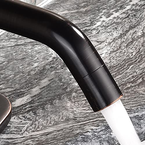 Brushed Gold Vessel Sink Faucet with Pop Up Drain and Supply Lines, Stainless Steel Gold Vanity Faucet Single Hole, JXMMP Single Handle Bathroom Faucet Gold, JXM1001BG