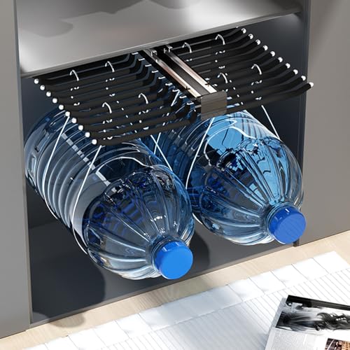 Trouser Hanger Extendable, Trouser Hanger, Trouser Pull-Out, Trouser Pull-Out, Clothes Rail Adjustable, Space-Saving Cupboard Pull Out Trousers Rack,Black