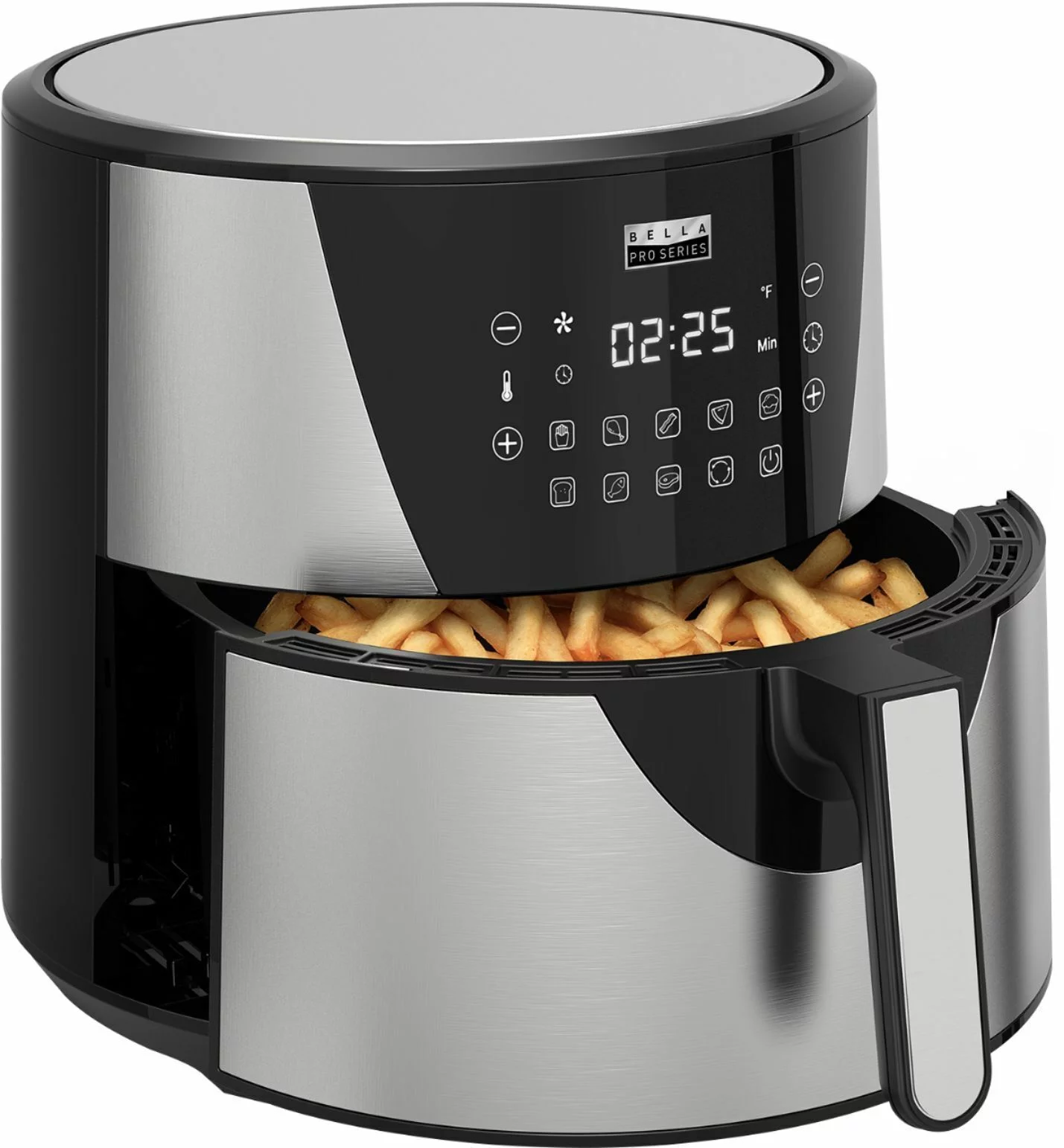 Bella Pro Series - 8-qt. Digital Air Fryer - Stainless Steel