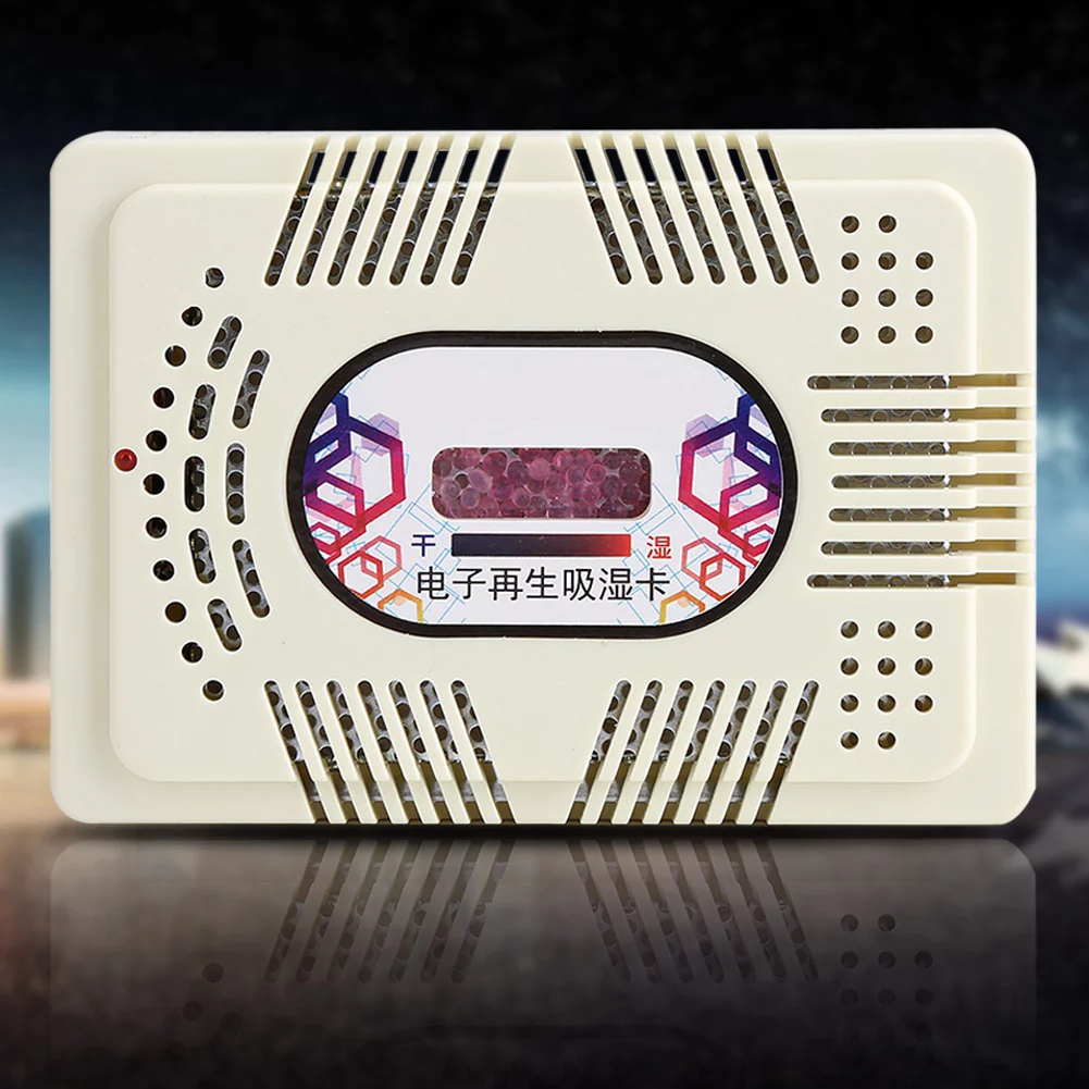 Dekaim Electric Dehumidifier, Mini Reusable Electric Dehumidifier Home Room Moisture Removal Absorb with Silica Gel