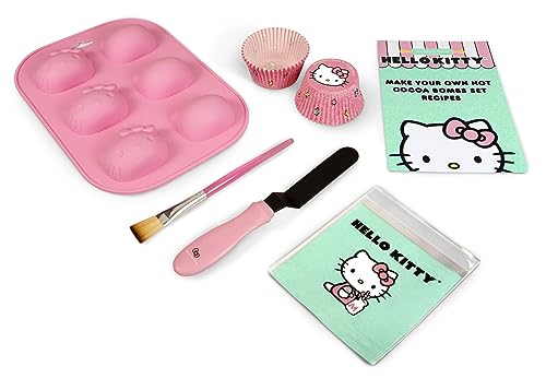 Handstand Kitchen Hello Kitty Hot Cocoa Bomb Making Set with Silicone Mold, Spatula and More!