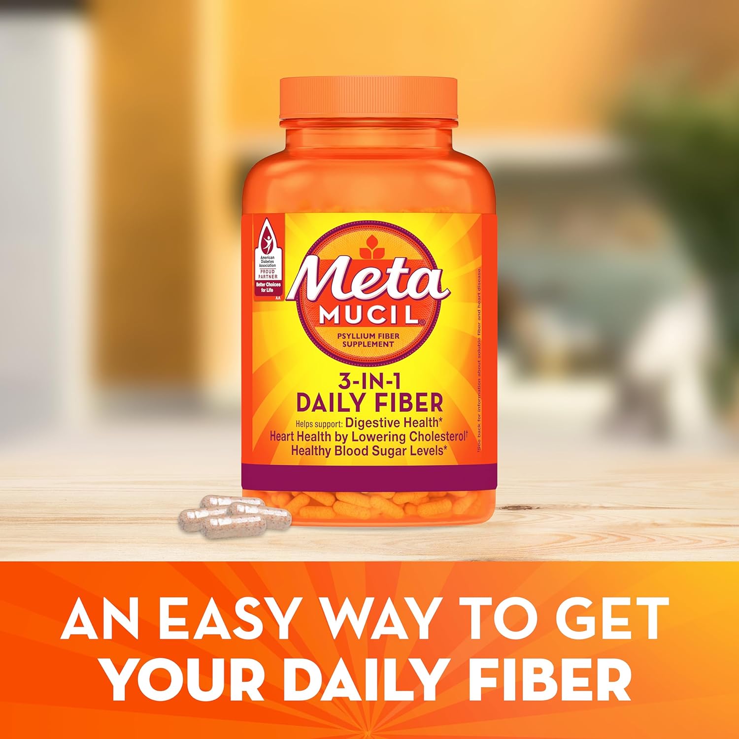 Metamucil Daily Fiber Supplement, 160 Capsules