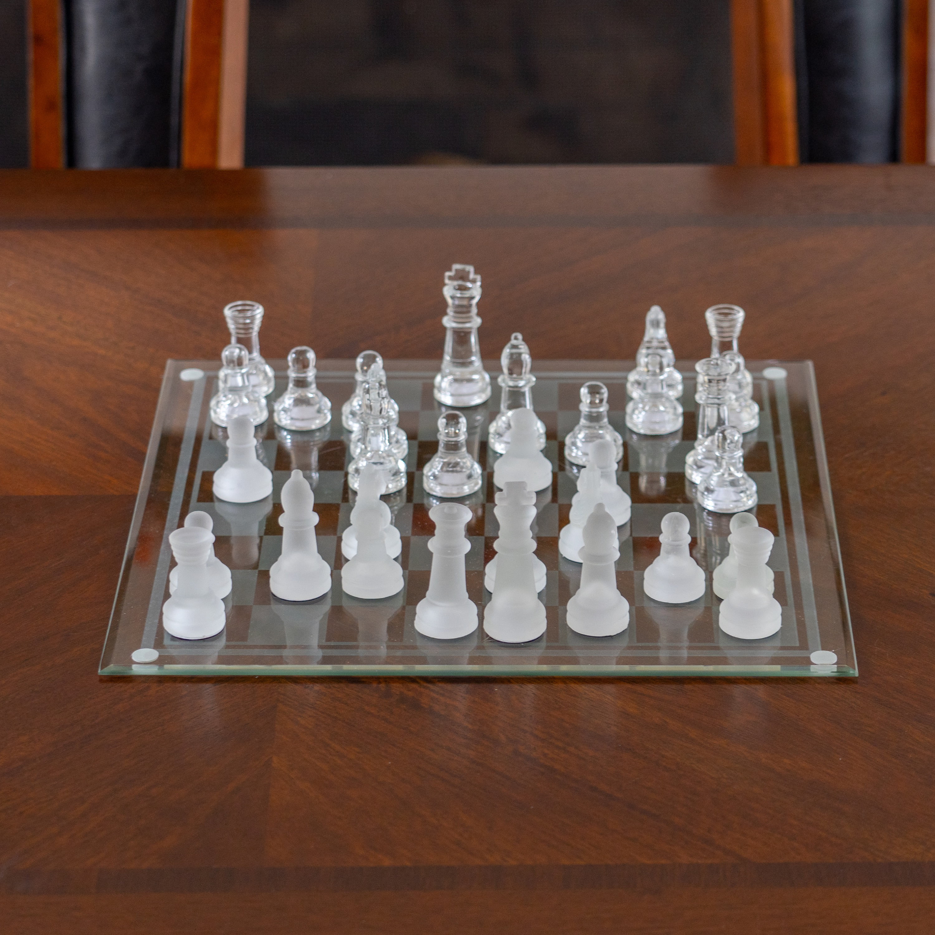 Maxam? 33Pc Glass Chess Set