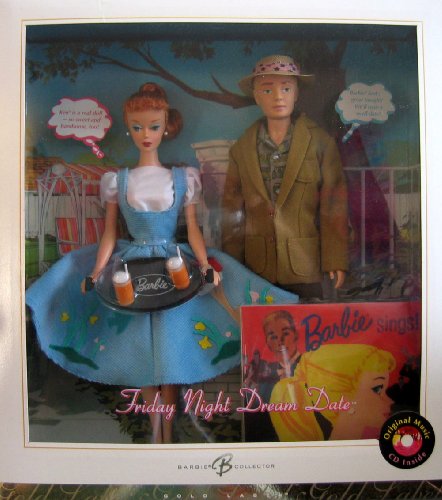 Barbie Friday Night Dream Date Barbie & Ken Doll Giftset w CD - Gold Label Reproduction Collector (2006)