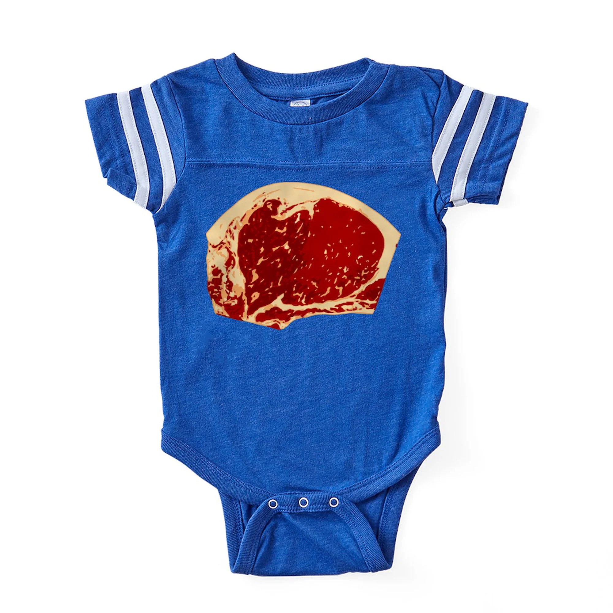 CafePress - Steak Notext - Cute Infant Baby Football Bodysuit