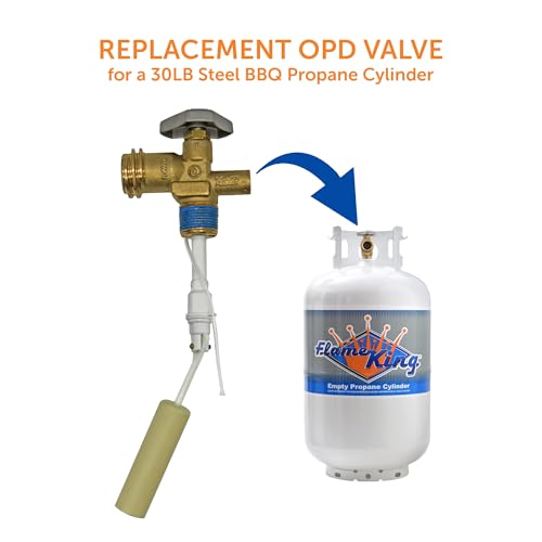 Flame King VOPD30 30-Pound Propane Tank Cylinder OPD (Overfill Protection Device) Valve