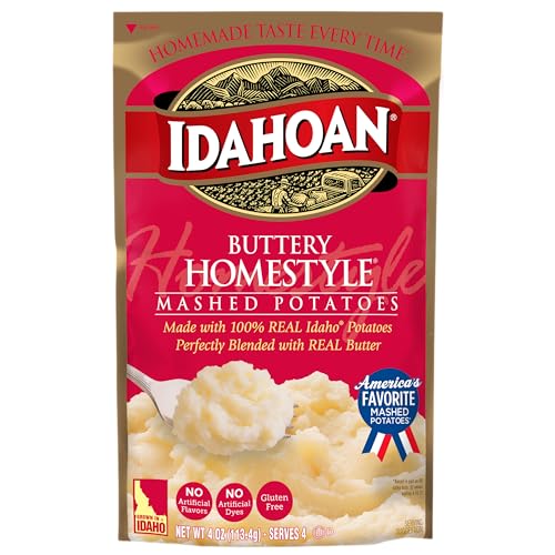 Idahoan® Buttery Homestyle® Mashed Potatoes, 4 oz (Pack of 12)