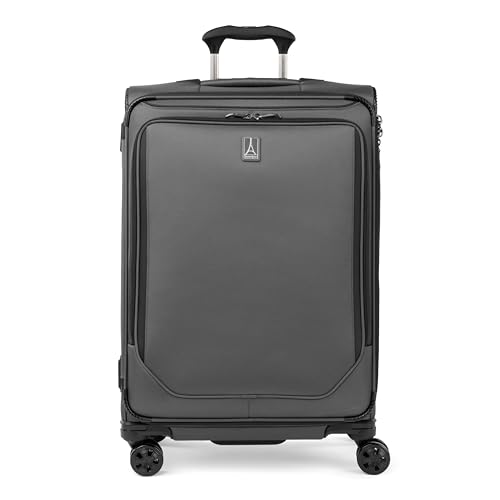 Travelpro Crew Classic Lightweight Softside Expandable Checked Luggage, 8 Wheel Spinner Suitcase, TSA Lock, Men and Women, Checked Large 29-Inch, Patriot Blue