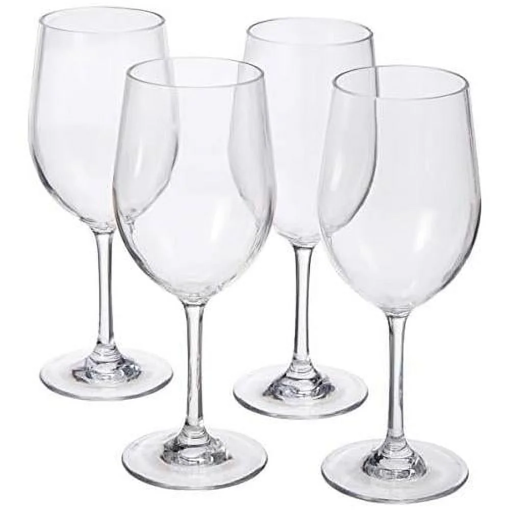 Leadingware Group Indoor/Outdoor Chardonnay Wine Glasses, Set Of 4