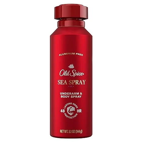 Old Spice, Aluminum Free Body Spray for Men Sea Spray Cologne Scent, 5.1 Ounce