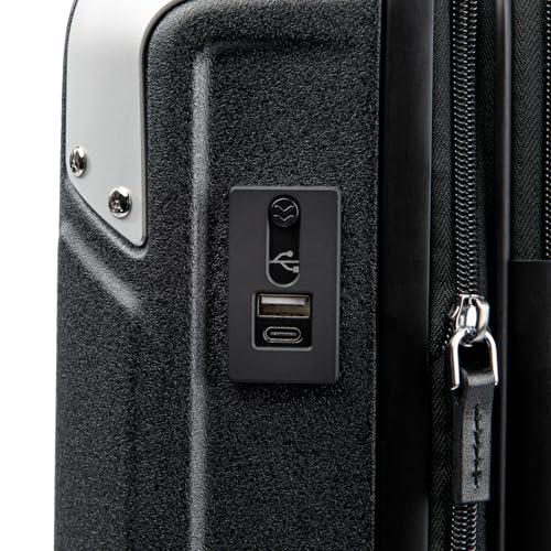 Travelpro Platinum Elite Hardside Expandable Carry on Luggage, 8 Wheel Spinner, TSA Lock, Hard Shell Polycarbonate Suitcase, Metallic Sand, Compact Carry on 20-Inch