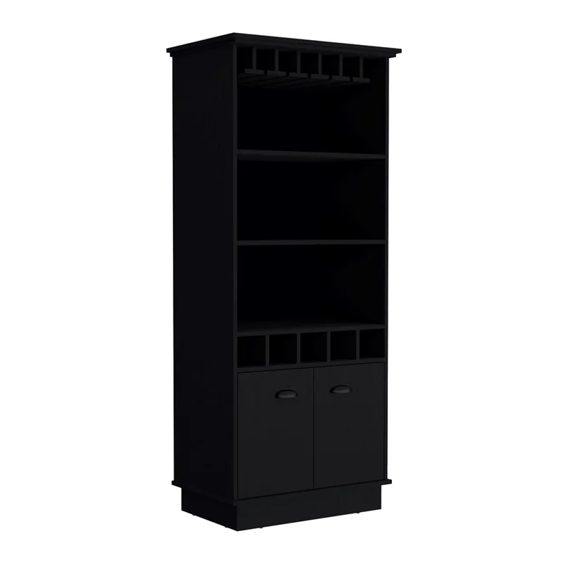Dundee Bar Cabinet  Black Manufactured Wood