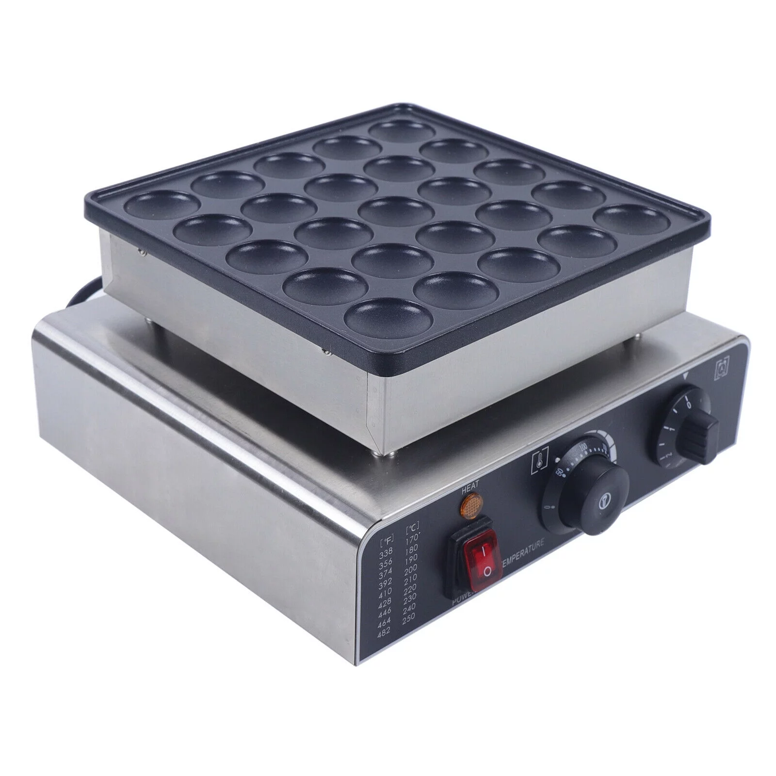 TFCFL Pancake Baker Maker Home Commercial Electric Rust-Proof Time Control Aluminum
