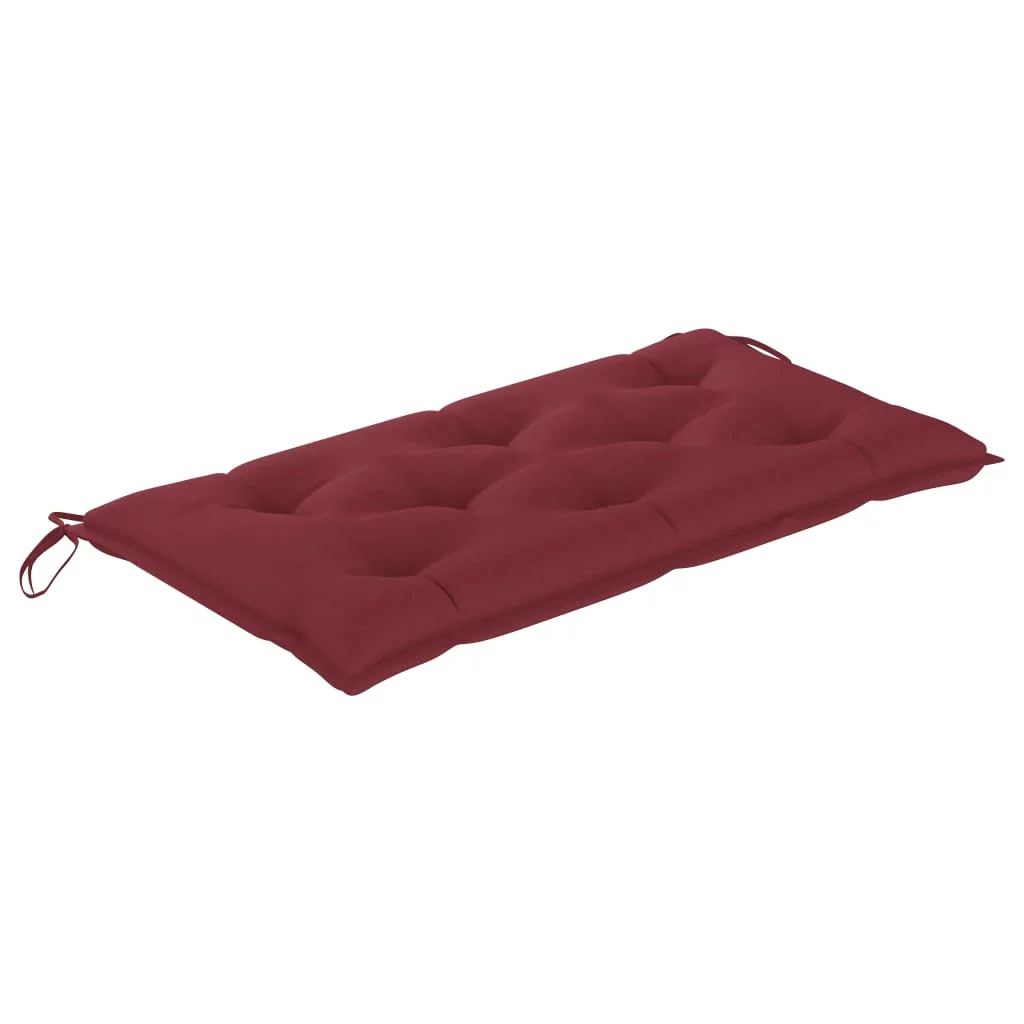 Buyweek Patio Bench with Wine Red Cushion 44.1
