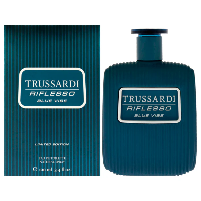 Trussardi Riflesso Blue Vibe Limited Edition by Trussardi for Men - 3.4 oz EDT Spray
