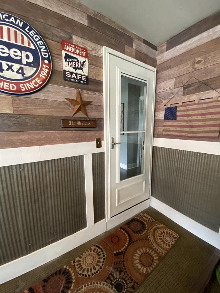CeilingConnex Colorado Steel Rustic Corrugated Metal Wainscoting (Antique) - Grey Corrugated Metal Sheets, Metal Wall Panels - Dakota Tin
