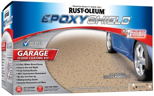 Epoxy Shield Resin Garage Floor Kit, Tan