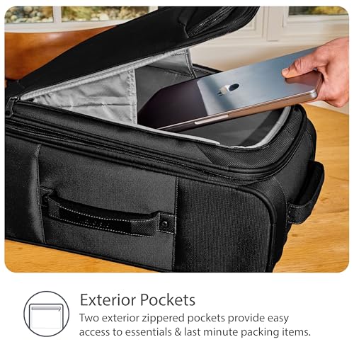 Travelpro Tourlite Softside 2-Piece Set, Expandable Luggage with 4 Spinner Wheels, Lightweight Suitcase, 21