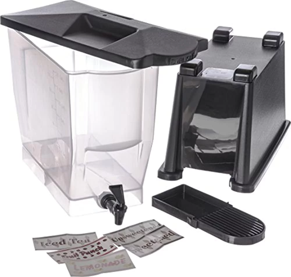 Carlisle TrimLine Economy Single Base Beverage Dispenser, 3 1/2 Gallon, Black
