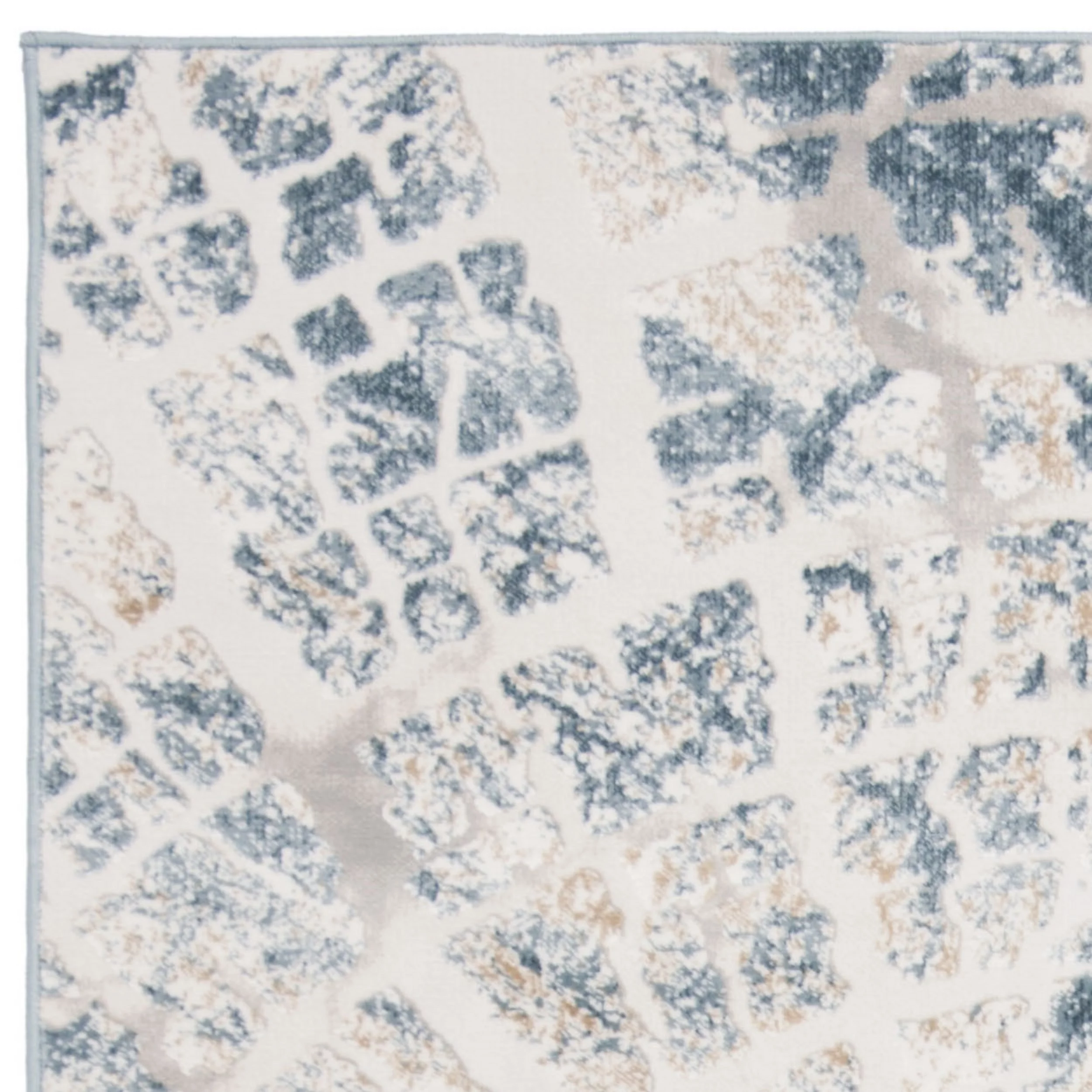 SAFAVIEH Vogue Zowie Abstract Overdyed Area Rug, Cream/Teal, 4' x 6'