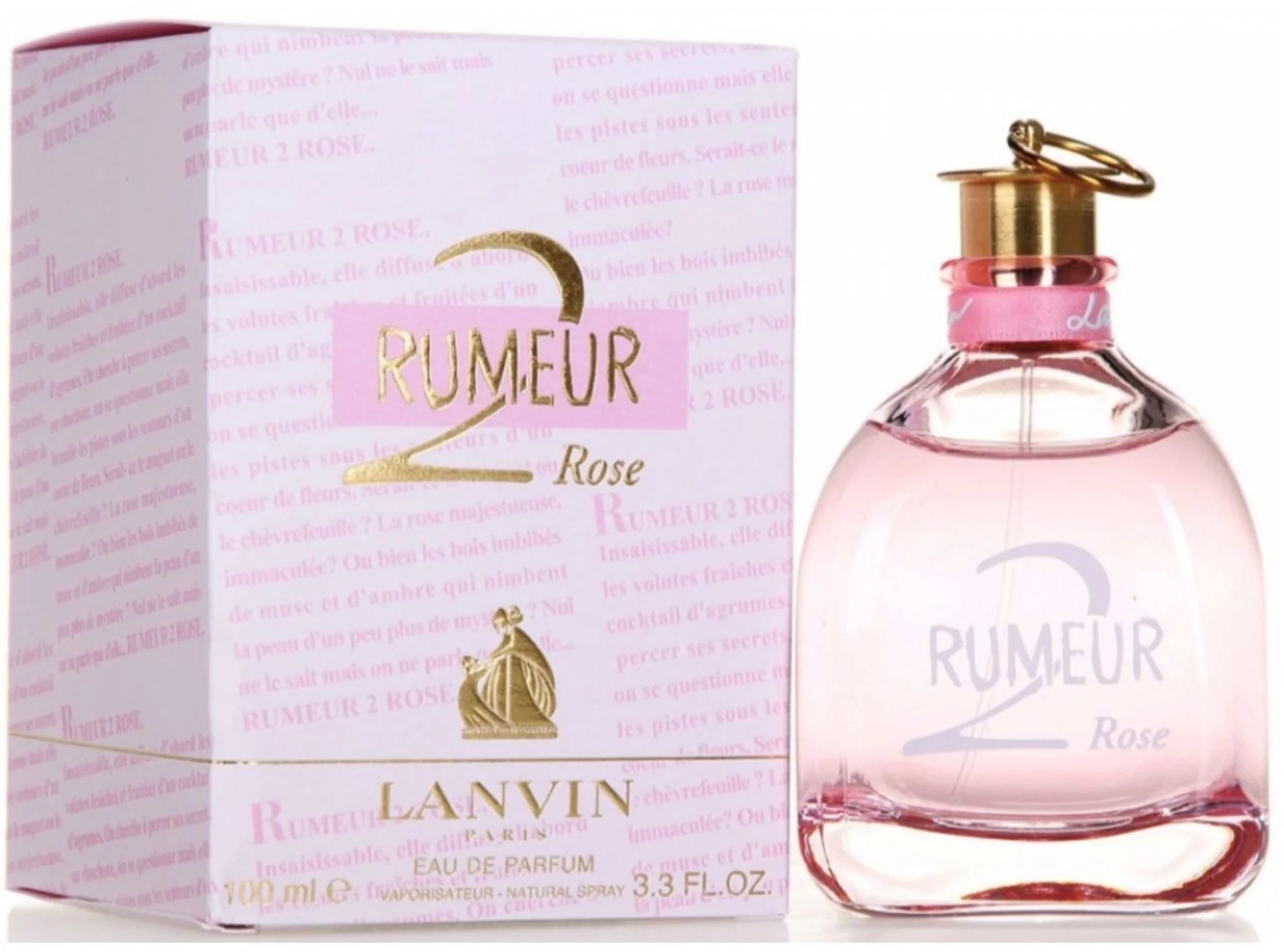 Lanvin Rumeur 2 Rose Eau de Parfum Spray 3.3 oz (Pack of 2)