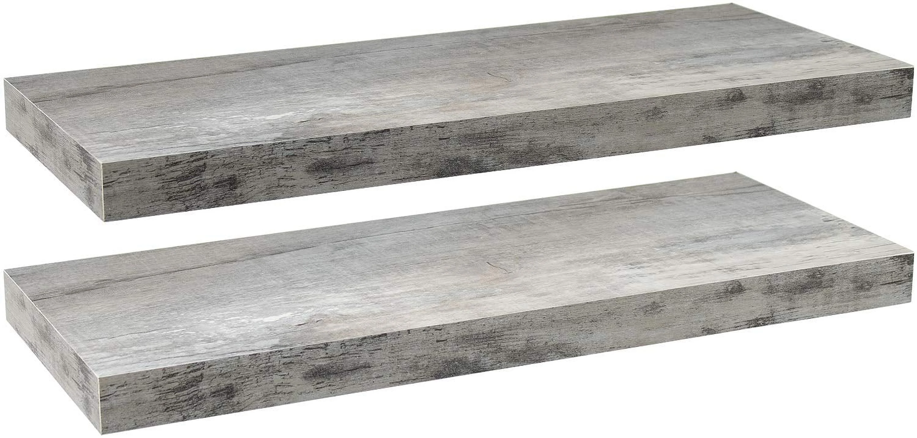 Floating Wall Shelf - Gray Wood