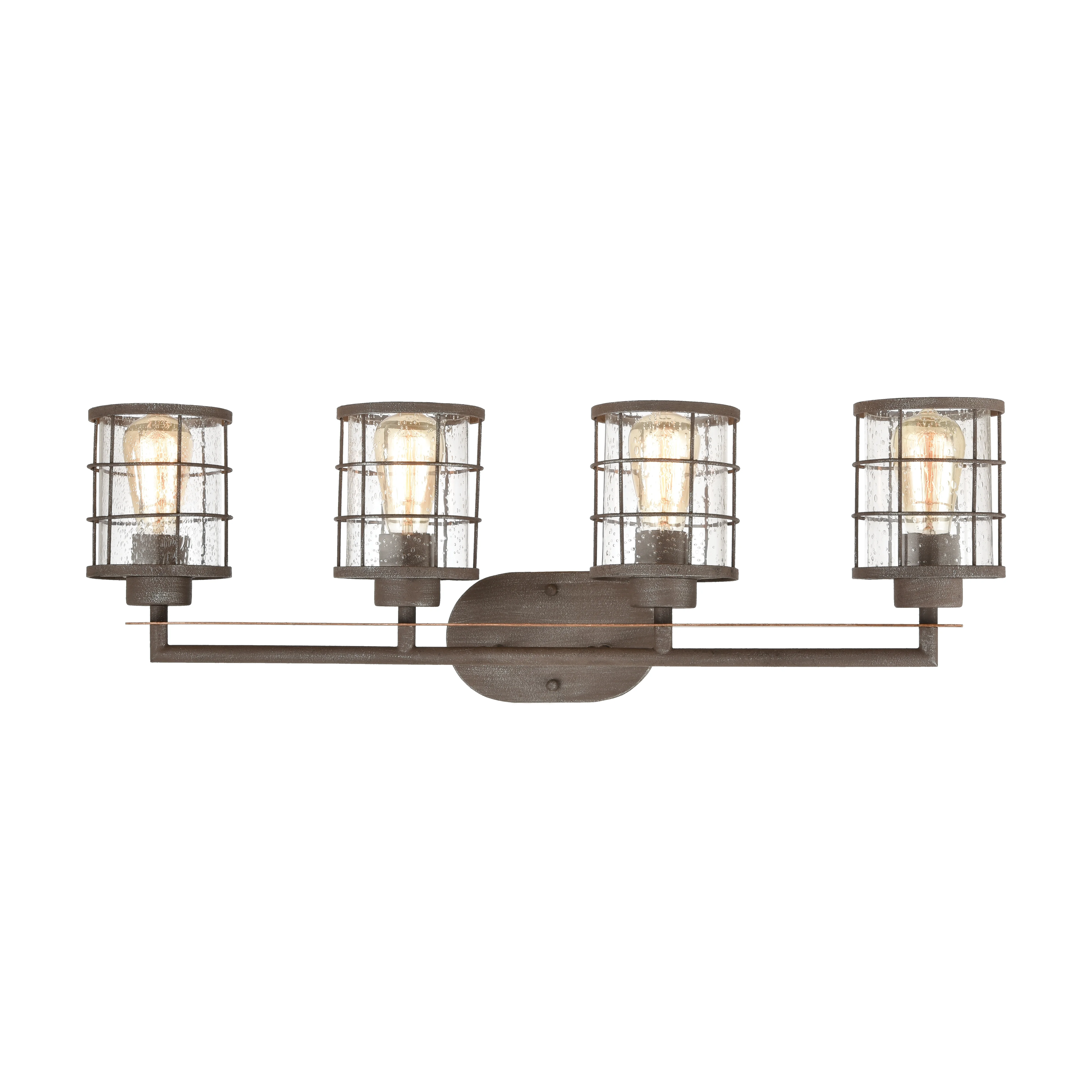 Elk Home 33-Inch Wide Gilbert Vanity Light, Traditional, Rusted Coffee