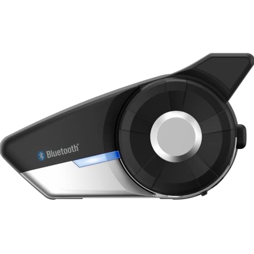 Sena 20S EVO Motorcycle Bluetooth Headset Communication System with HD Speakers,Black SC-A0325 High Definition Speakers