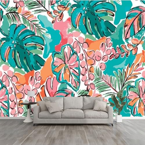 3D Wallpaper watercolor arrangements small flower Botanical minimal style Self Adhesive Bedroom Living Room Dormitory Decor Wall Mural Stick and Peel Background Wall Ceiling Wardrobe Sticker