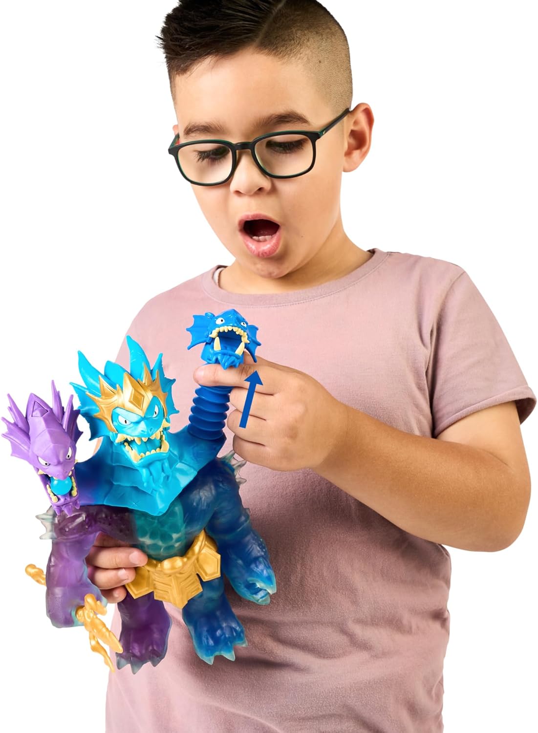 Heroes of Goo Jit Zu Deep Goo Sea King Hydra Figure with Triple Attack 3 in 1 Goo Power. Plus Light and Sound Battle Action!