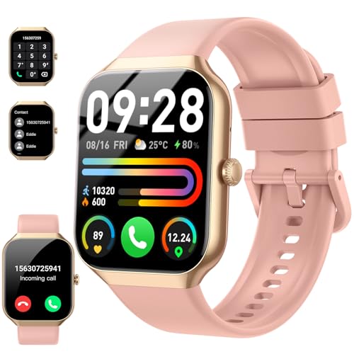 Smart Watch(Answer/Make Call), 1.96 HD Smartwatch for Men Women, 2025 New Fitness Watch with 112+ Sport Modes, Heart Rate, Sleep Monitor, Pedometer, IP68 Waterproof Activity Tracker for Android iOS