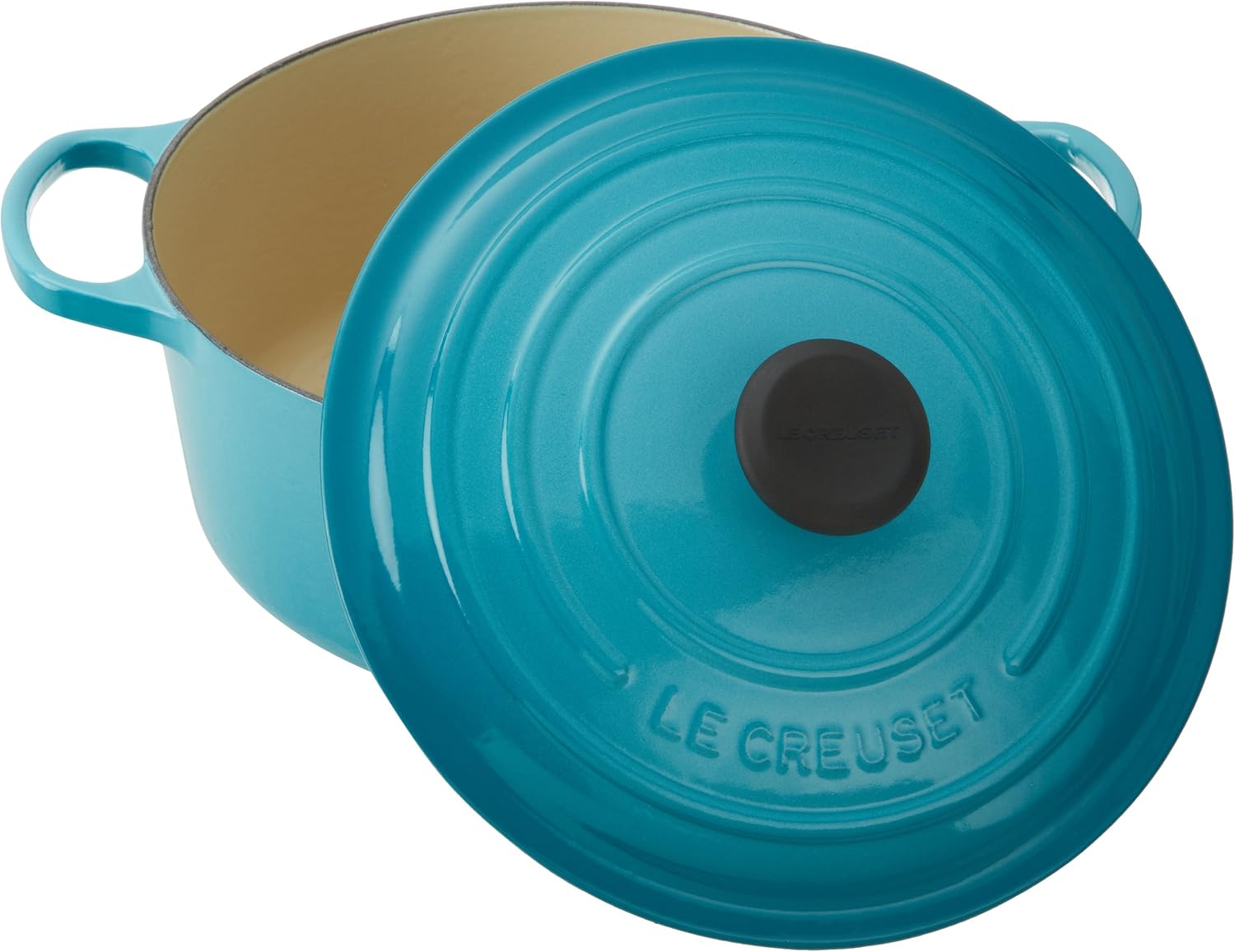 Le Creuset Enameled Cast Iron Signature Round Dutch Oven, 5.5 qt., Caribbean